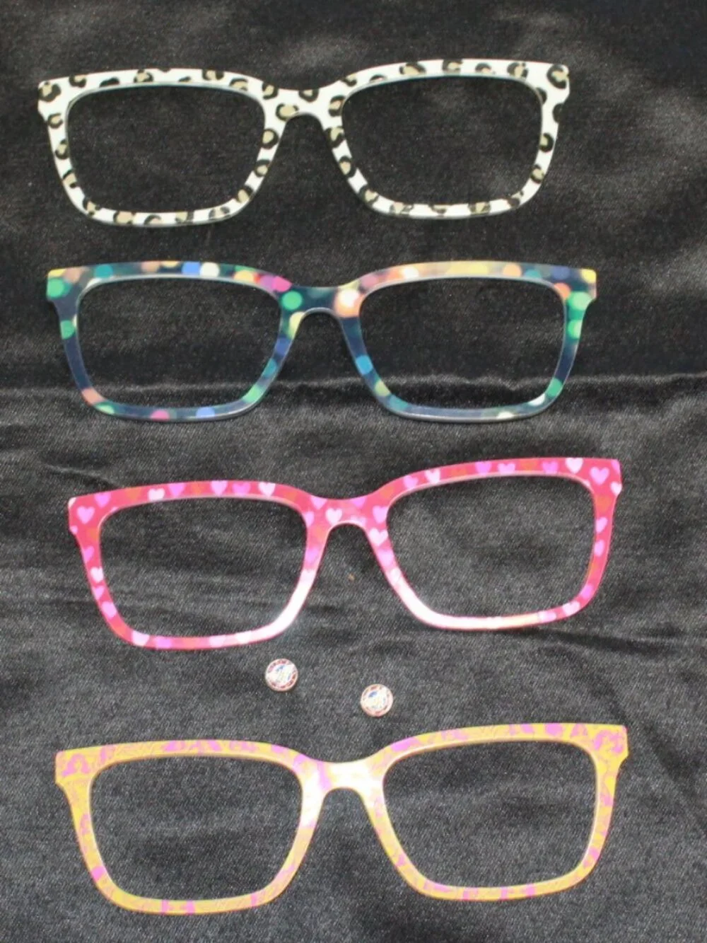Pair Eyewear Set of 4 Multicolor - Wonder Woman+ -Genuine LARKIN Frame Toppers